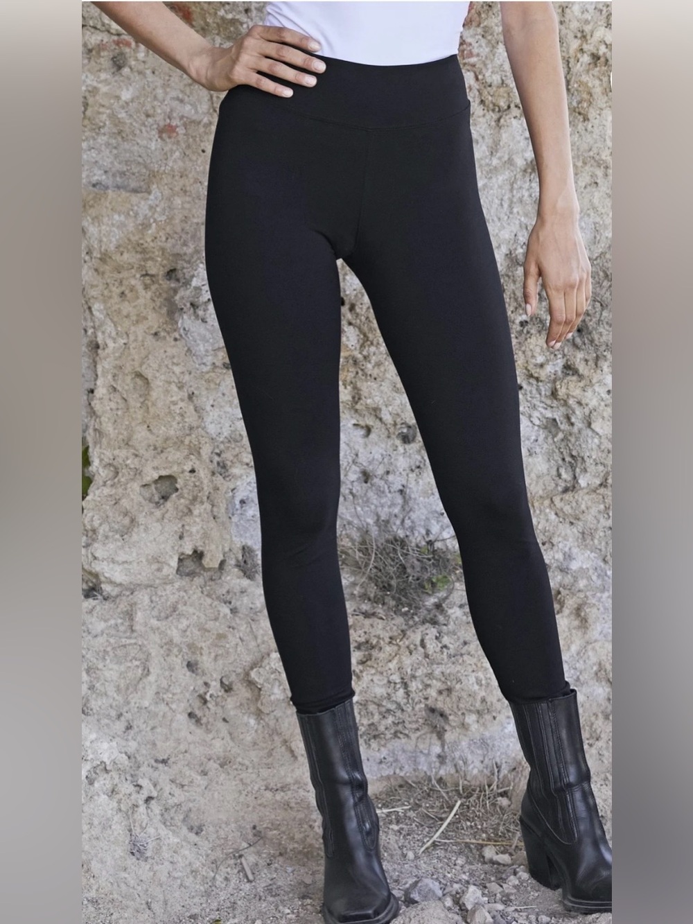 Women’s Peruvian Connection Spa Leggings Cloud Soft Jersey Small Minimalist Cozy